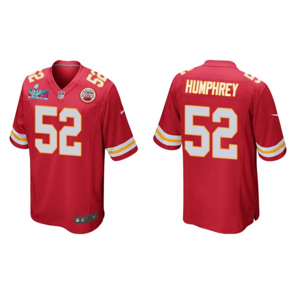 Creed Humphrey Men's Kansas City Chiefs Super Bowl LVII Red Game Jersey