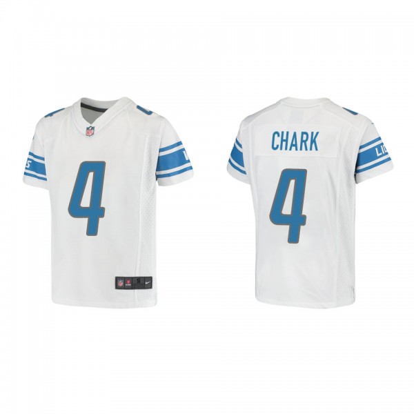 Youth D.J. Chark Detroit Lions White Game Jersey