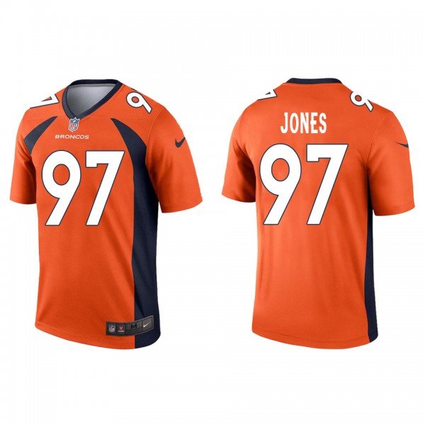 Men's Denver Broncos D.J. Jones Orange Legend Jers...