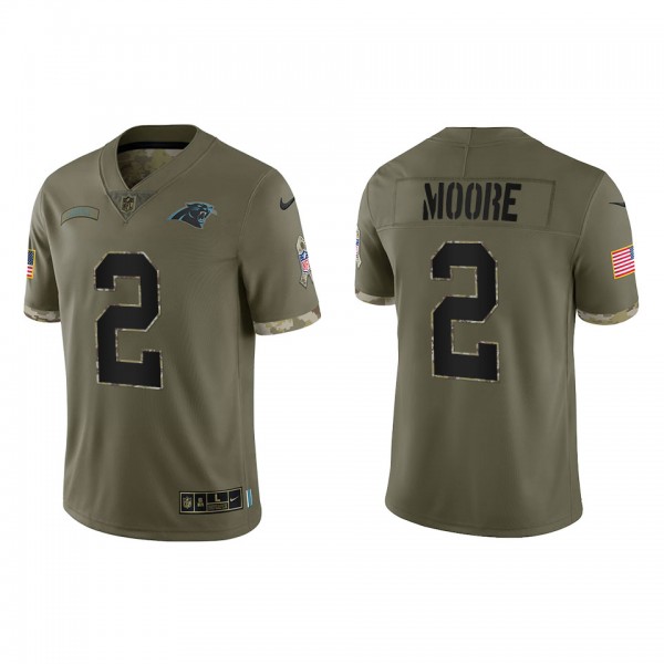 D.J. Moore Carolina Panthers Olive 2022 Salute To ...
