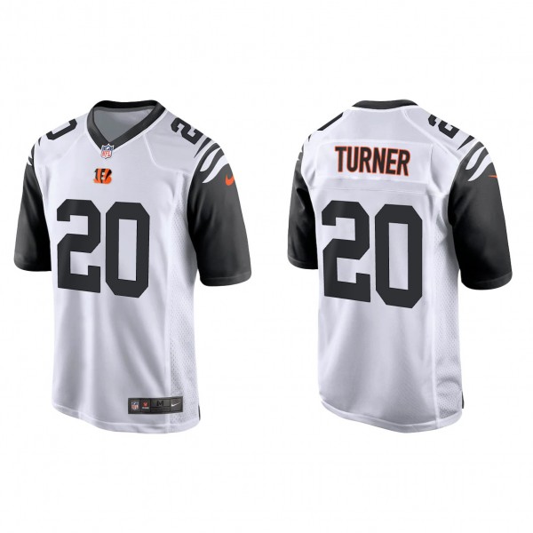 Men's Cincinnati Bengals D.J. Turner White 2023 NFL Draft Alternate Game Jersey