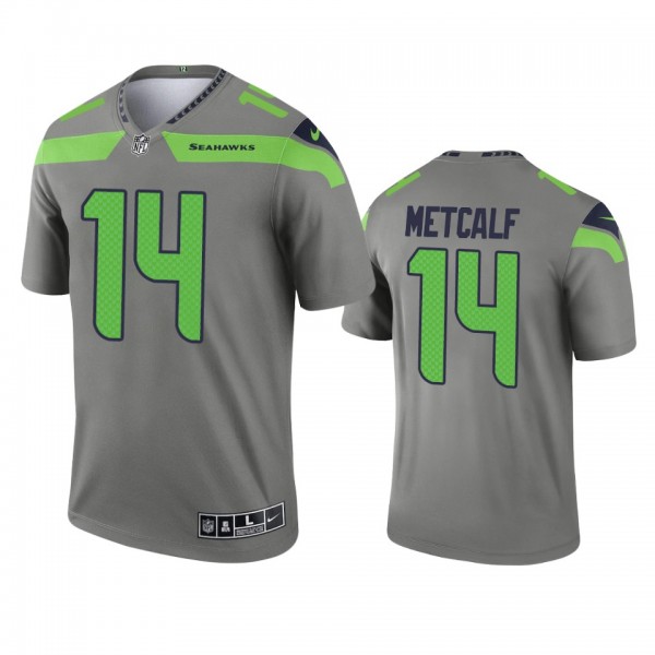 Seattle Seahawks D.K. Metcalf Steel 2021 Inverted Legend Jersey