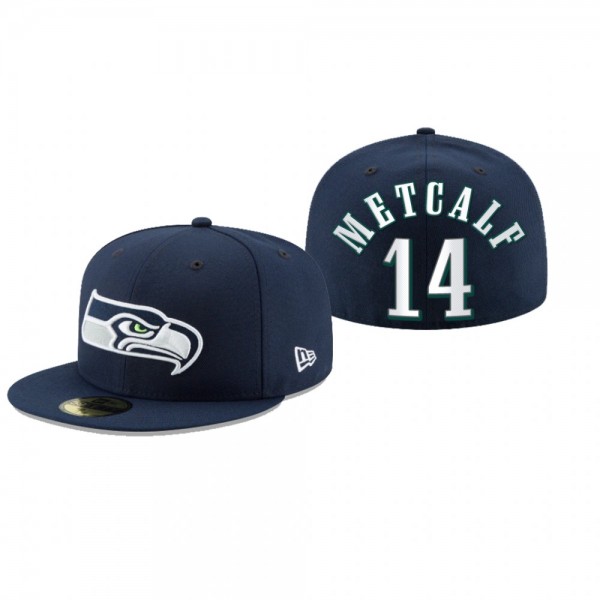 Seattle Seahawks D.K. Metcalf Navy Omaha 59FIFTY F...