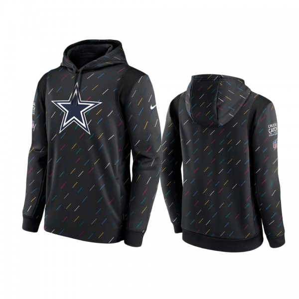 Men's Dallas Cowboys Charcoal Therma Pullover 2021...