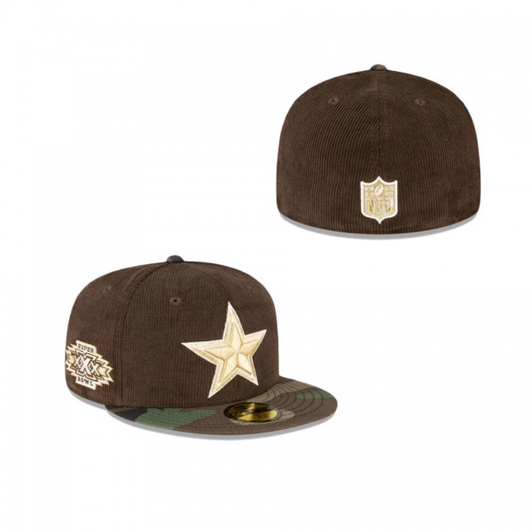 Dallas Cowboys Just Caps Brown Camo 59FIFTY Fitted...