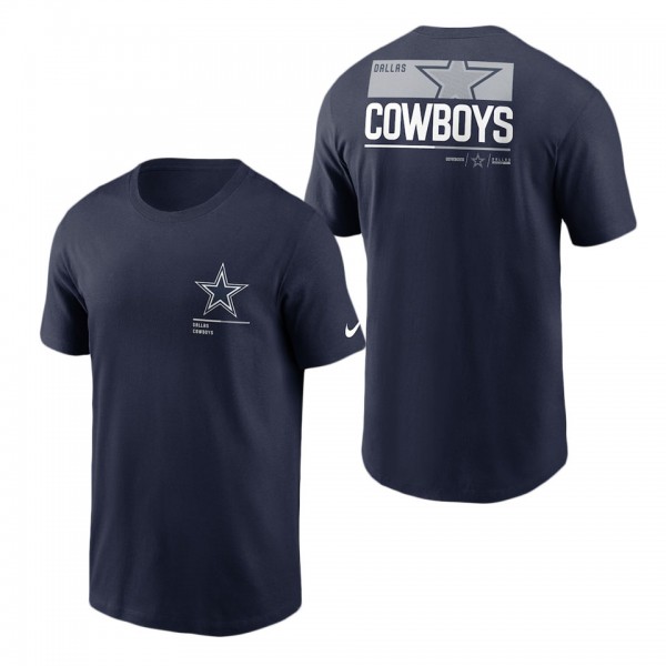 Men's Dallas Cowboys Navy Team Incline T-Shirt
