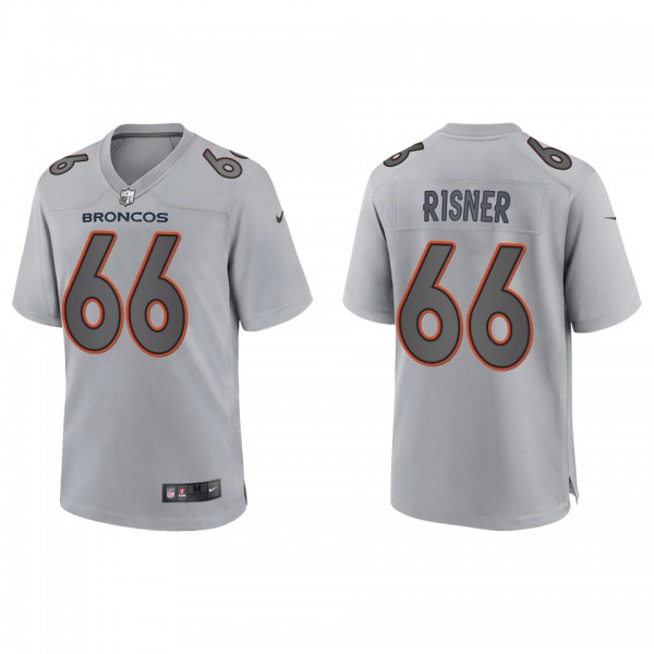 Dalton Risner Men's Denver Broncos Gray Atmosphere Fashion Game Jersey