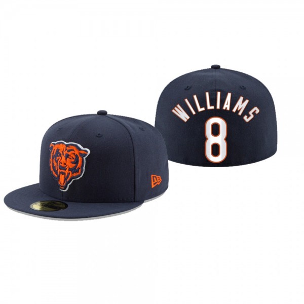 Chicago Bears Damien Williams Navy Omaha 59FIFTY Fitted Hat