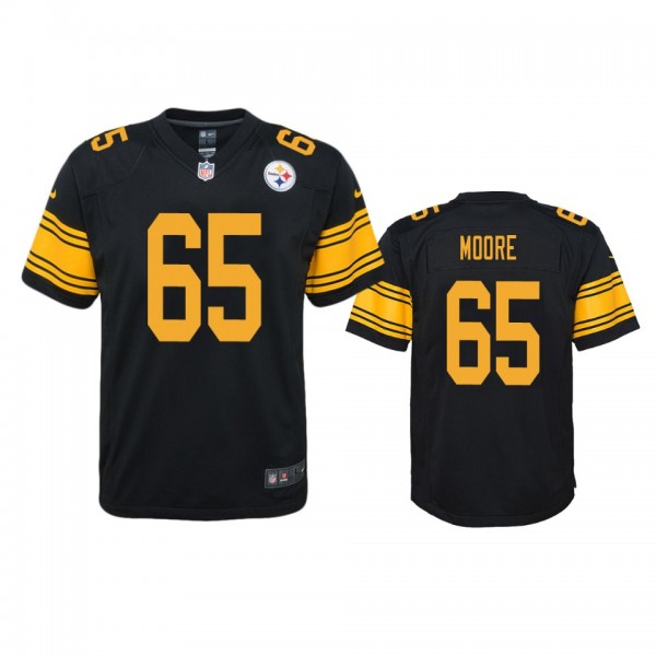 Pittsburgh Steelers Dan Moore Black Color Rush Gam...