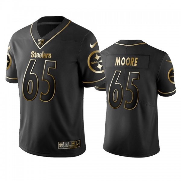 Dan Moore Steelers Black Golden Edition Vapor Limi...
