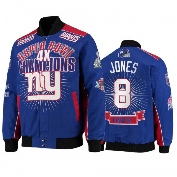 New York Giants Daniel Jones Royal Super Bowl Cham...