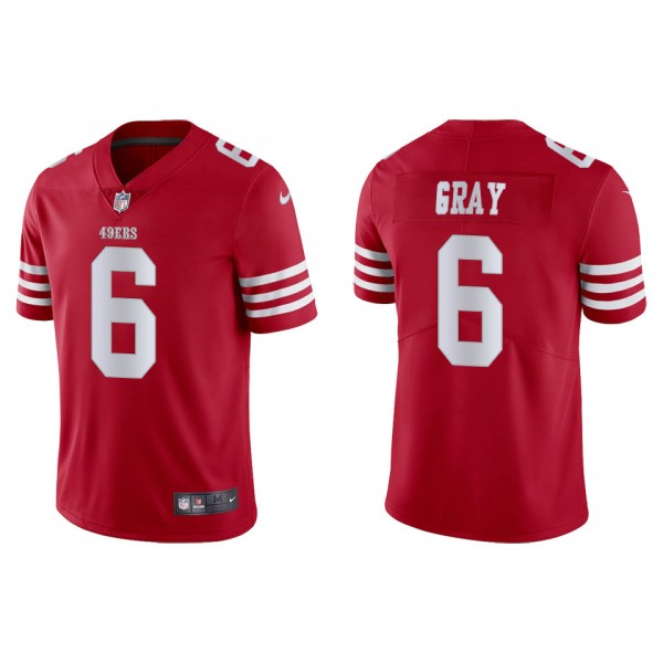 Men's San Francisco 49ers Danny Gray Scarlet Vapor Limited Jersey