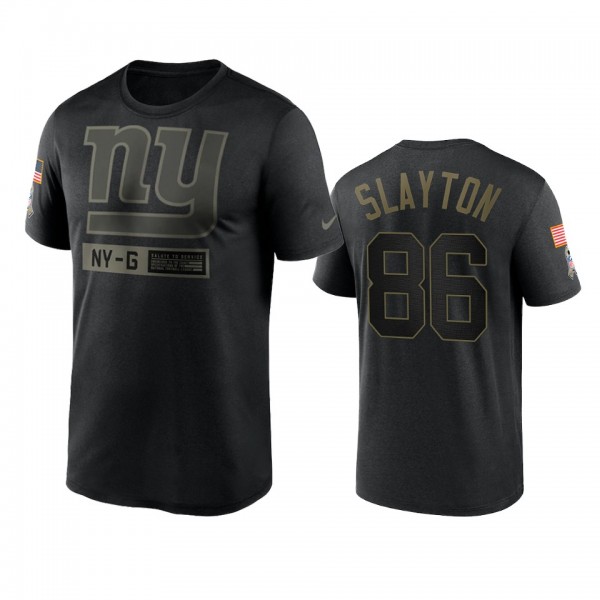New York Giants Darius Slayton Black 2020 Salute T...
