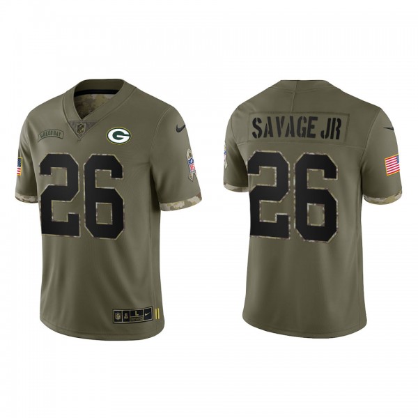 Darnell Savage Jr. Green Bay Packers Olive 2022 Sa...