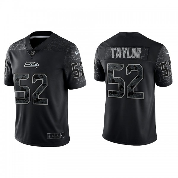 Darrell Taylor Seattle Seahawks Black Reflective L...