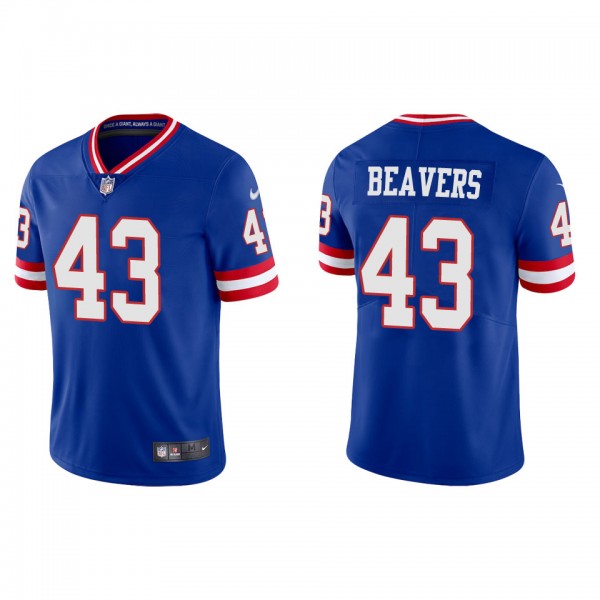 Men's New York Giants Darrian Beavers Royal Classi...
