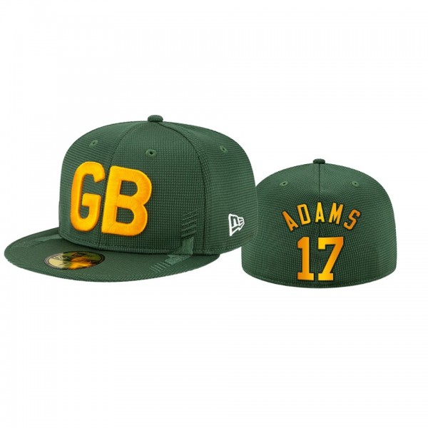 Green Bay Packers Davante Adams Green 2021 NFL Sideline Hat