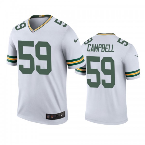 Green Bay Packers De'Vondre Campbell White Color R...
