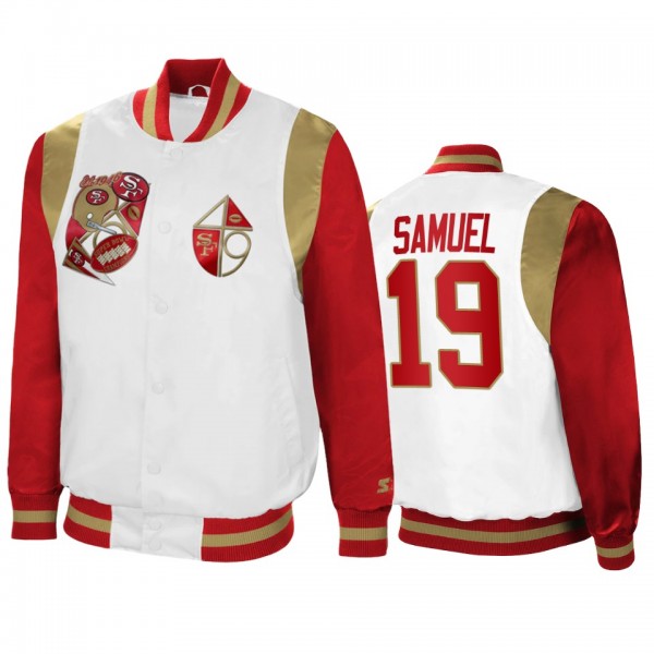 San Francisco 49ers Deebo Samuel White Scarlet Ret...