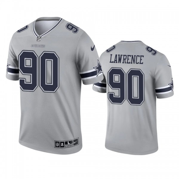 Dallas Cowboys DeMarcus Lawrence Gray 2021 Inverte...