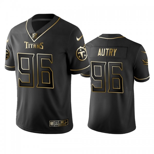 Denico Autry Titans Black Golden Edition Vapor Limited Jersey