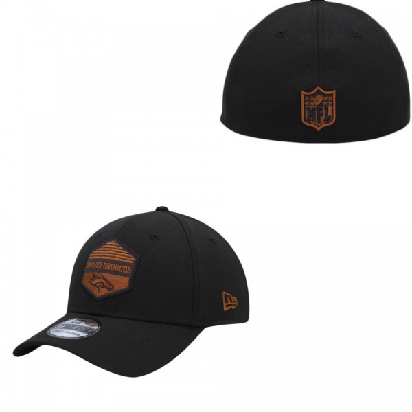Men's Denver Broncos Black Gulch 39THIRTY Flex Hat