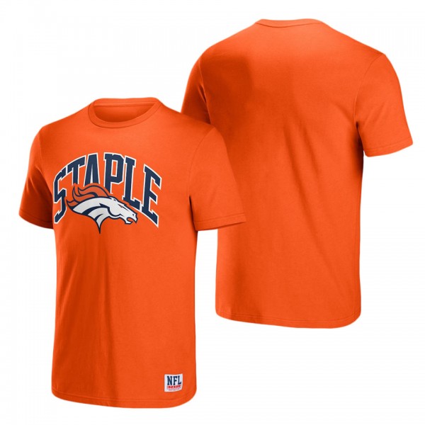 Men's Denver Broncos NFL x Staple Orange Logo Lock...