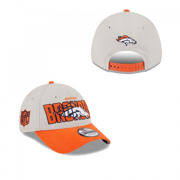 Men's Denver Broncos Stone Orange 2023 NFL Draft 9...