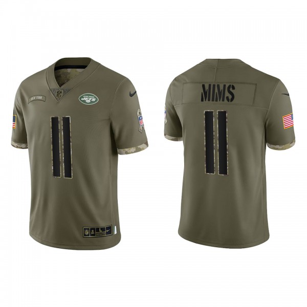 Denzel Mims New York Jets Olive 2022 Salute To Ser...