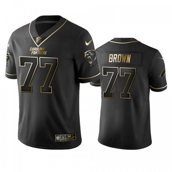 Deonte Brown Panthers Black Golden Edition Vapor L...