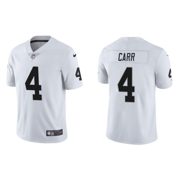 Men's Las Vegas Raiders Derek Carr White Vapor Lim...