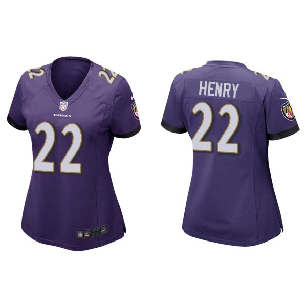 Women's Baltimore Ravens Derrick Henry Purple Game...