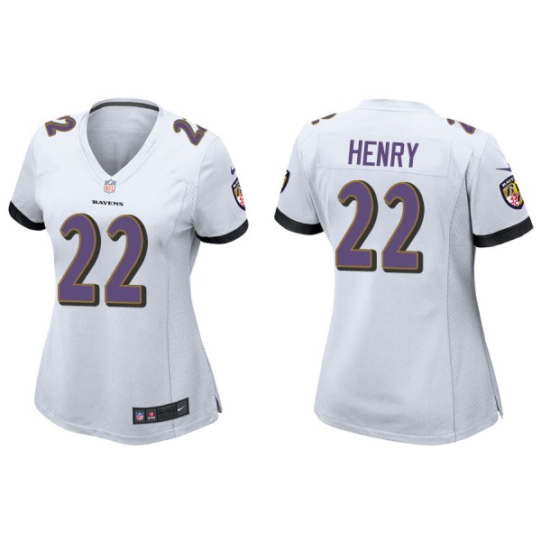 Women's Baltimore Ravens Derrick Henry White Game ...