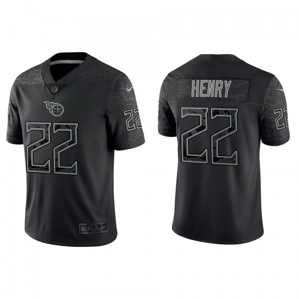 Derrick Henry Tennessee Titans Black Reflective Li...