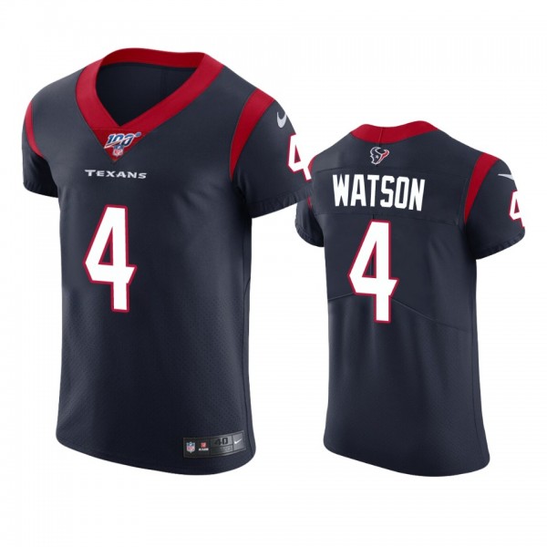 Houston Texans Deshaun Watson Navy 100th Season Vapor Elite Jersey