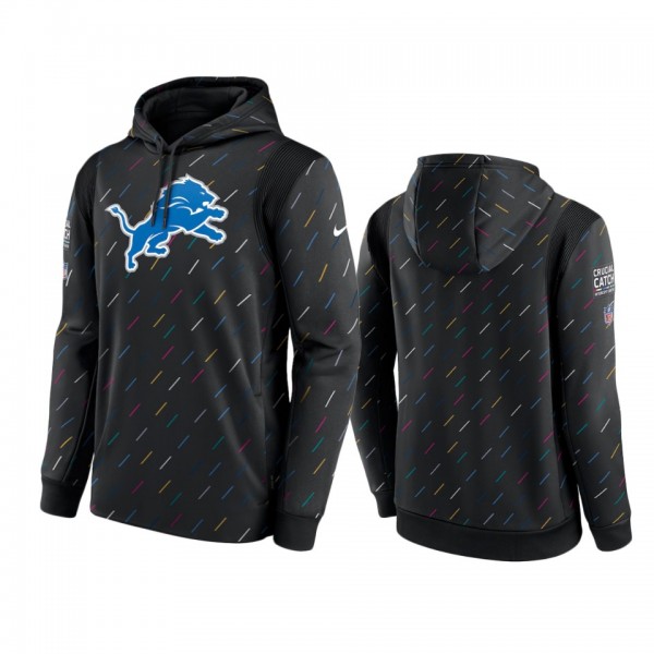Men's Detroit Lions Charcoal Therma Pullover 2021 ...