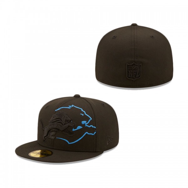 Detroit Lions Logo Feature 59FIFTY Fitted Hat