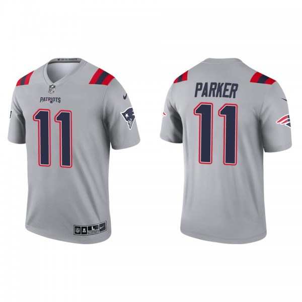 Men's New England Patriots DeVante Parker Gray Inv...