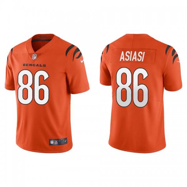 Men's Cincinnati Bengals Devin Asiasi Orange Vapor Limited Jersey