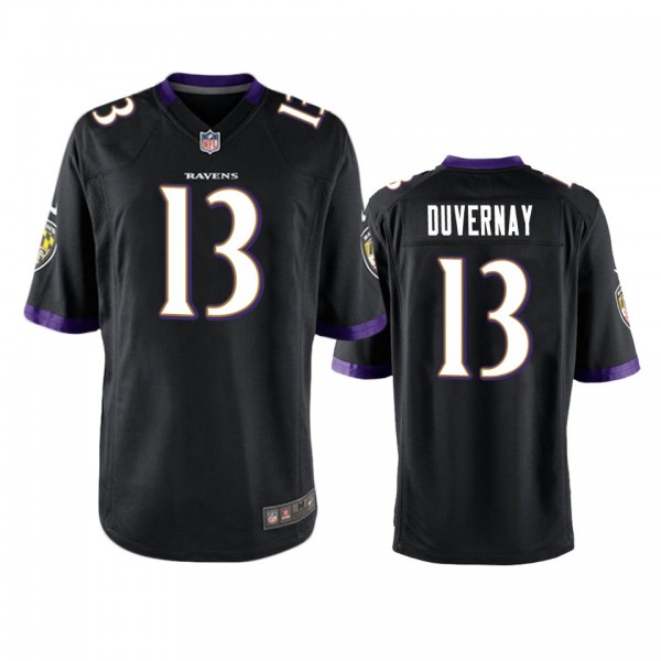 Baltimore Ravens Devin Duvernay Black Game Jersey