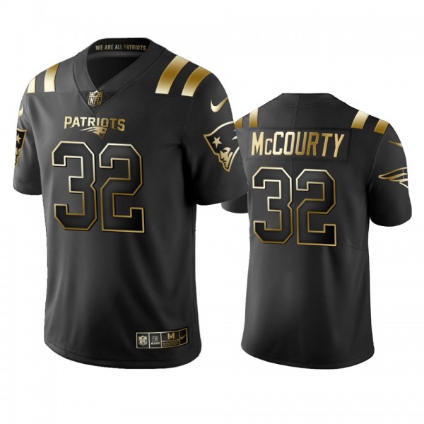 New England Patriots Devin McCourty Black Golden Limited Jersey