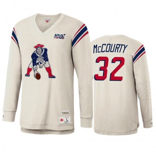 New England Patriots Devin McCourty Mitchell & Ness White NFL 100 Team Inspired T-Shirt