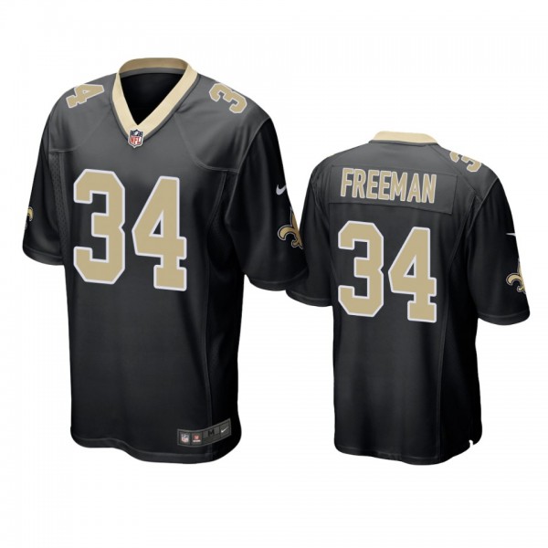 New Orleans Saints Devonta Freeman Black Game Jersey
