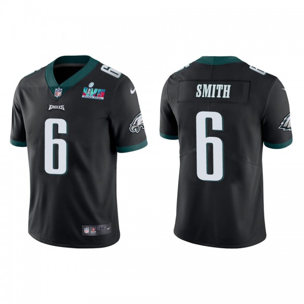 DeVonta Smith Men's Philadelphia Eagles Super Bowl LVII Black Vapor Limited Jersey