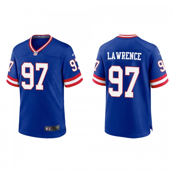 Dexter Lawrence Giants Royal Classic Game Jersey