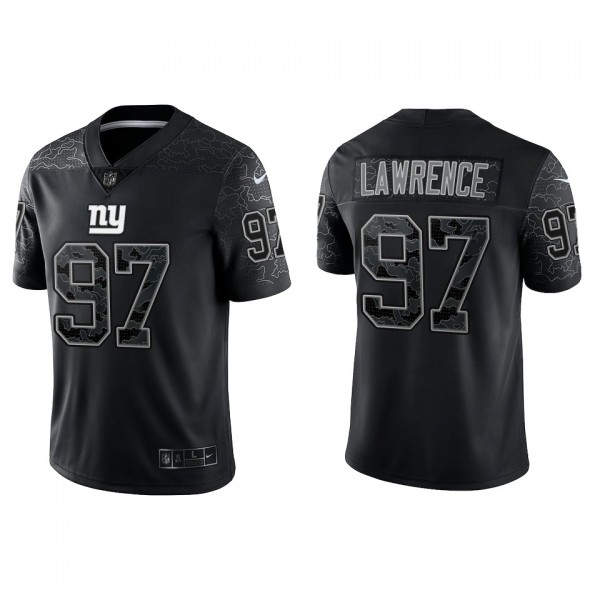 Dexter Lawrence New York Giants Black Reflective L...