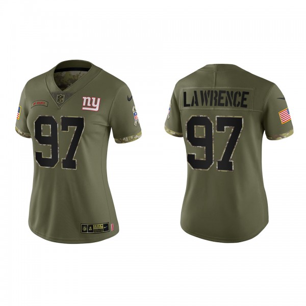 Dexter Lawrence Women's New York Giants Olive 2022...