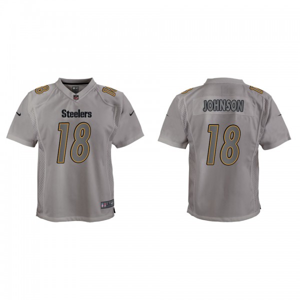 Diontae Johnson Youth Pittsburgh Steelers Gray Atmosphere Game Jersey