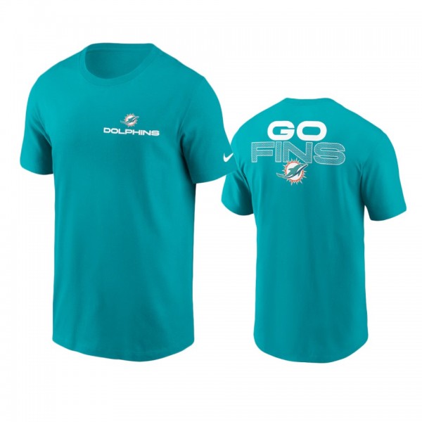 Miami Dolphins Aqua Local Phrase T-Shirt