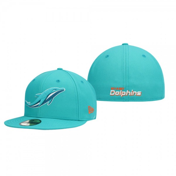 Miami Dolphins Aqua Omaha Elemental 59FIFTY Fitted...